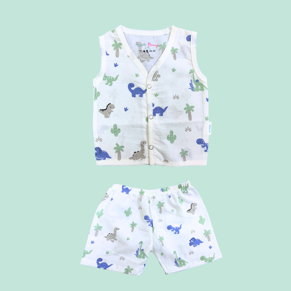 "Adorable Dino Jabla & Shorts Set"